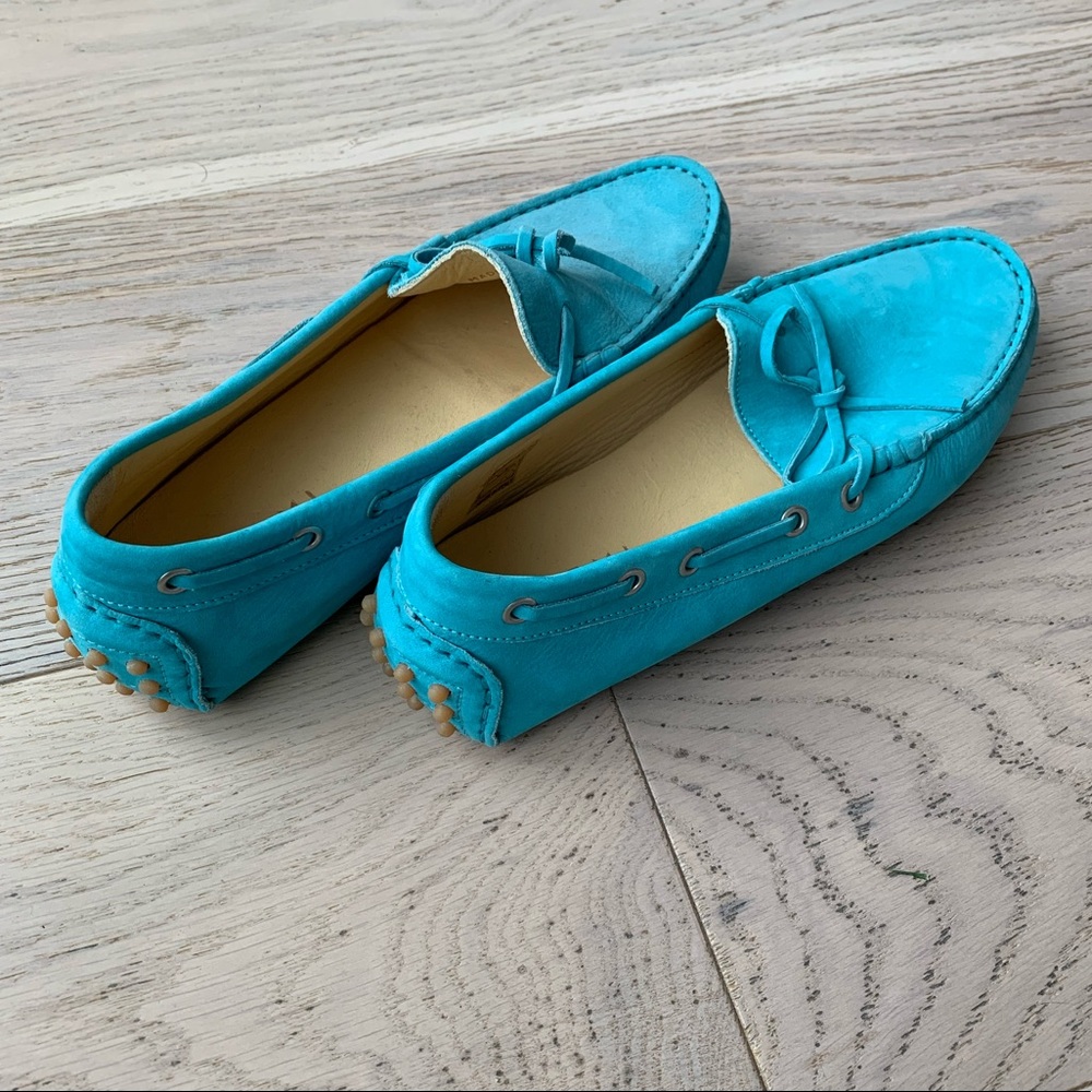 M. Gemi The Regatta Oxford Loafer Flats in Blue Sea Glass women 8.5